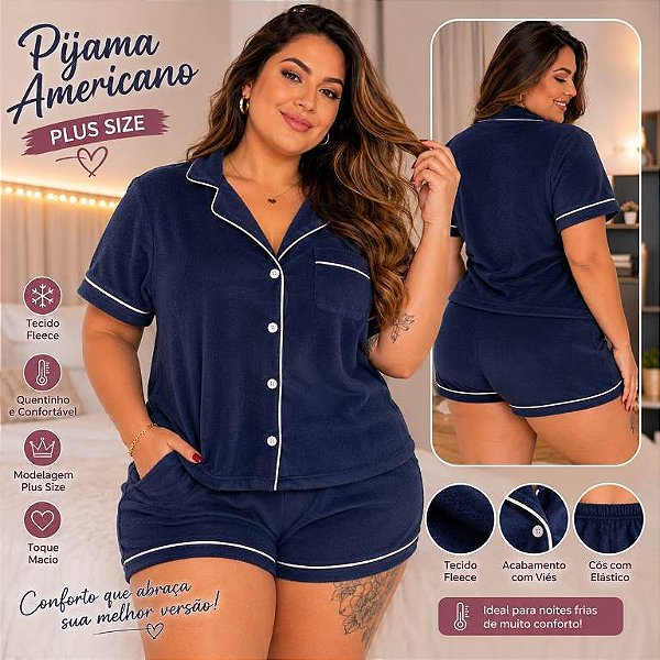 PIJAMA AMERICANO PLUS SIZE