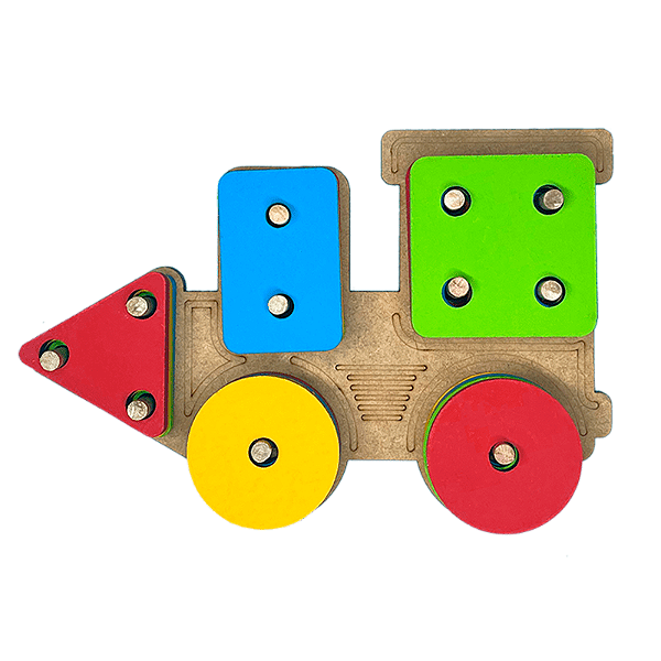 Prancha de encaixe Trem pedagógico