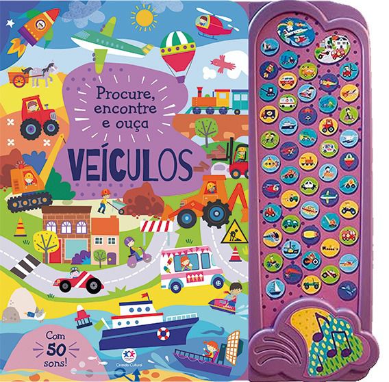 Livro 50 sons: Procure, encontre e ouça Veículos