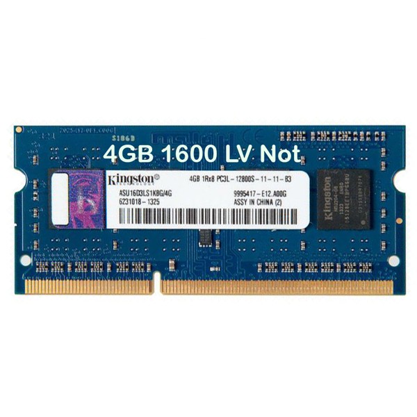 Memoria para Notebook DDR3 4GB 1600Mhz LV 1.35V Kingston - KVR16S9S8/4