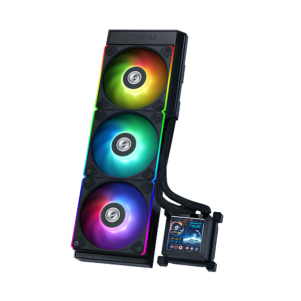 Water Cooler Lian Li Hydroshift 360R Tela LCD ARGB 360mm Preto