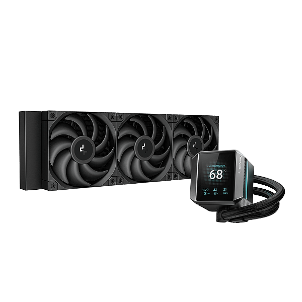 Water Cooler DeepCool Mystique 360mm Com Tela Preto