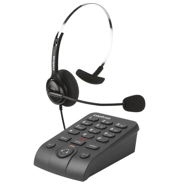 Telefone Headset Intelbras HSB 40 Com Teclado Conector RJ9 - 4013342