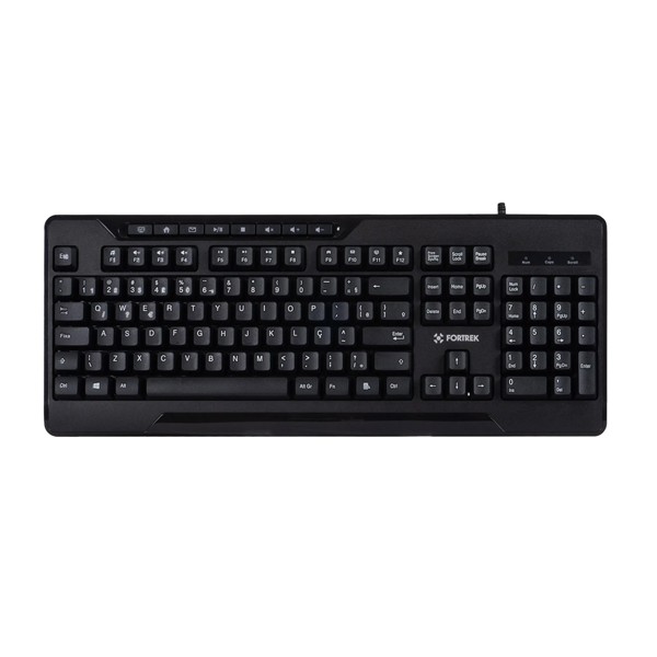 Teclado USB Multimidia Fortrek FK424K / MKL-101 Preto
