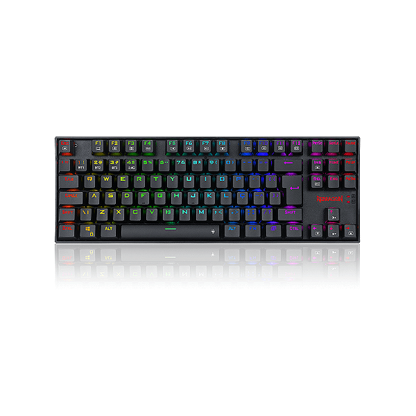 Teclado Redragon Kumara Pro Rgb Sem Fio Preto Switch Marrom