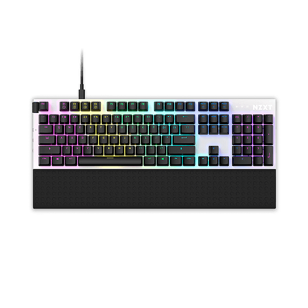 Teclado Mecânico Nzxt Function Rgb Branco Switch Vermelho Us