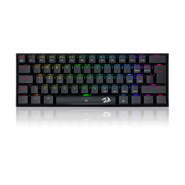 Teclado Mecânico Dragonborn K630 Rgb Preto Switch Red Abnt2