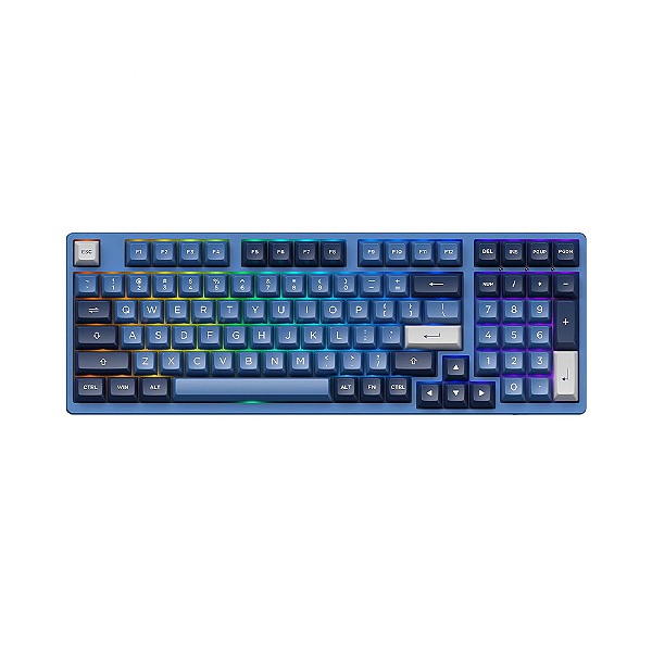 Teclado Mecânico Akko Ocean Star 3098B Plus Cream Blue V3