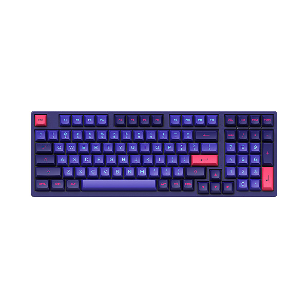 Teclado Mecânico Akko Neon 3098 Switch Cream Yellow V3 Pro