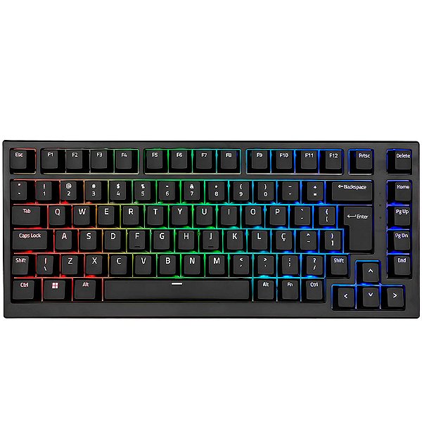 Teclado Mecânico Akko MG75 ABNT2 Preto Switch Silver V3 Pro