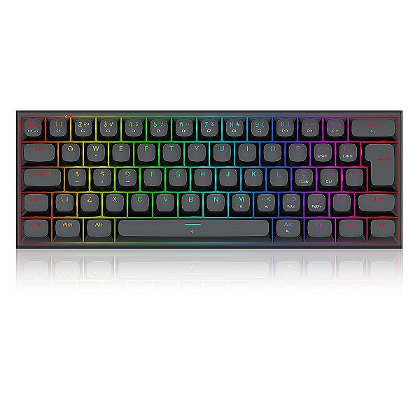 Teclado Magnético Redragon Fidd RGB Preto 8K Switch Pink