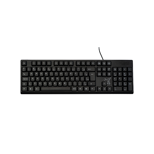 Teclado Maxprint Office Universitário Com Fio Usb Abnt Preto