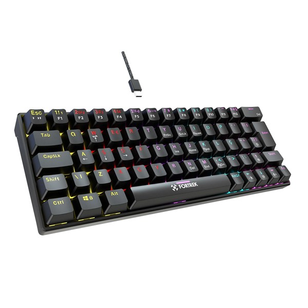 Teclado Gamer Mecânico Fortrek Gravity 65 Compact Switch Outemu Red B