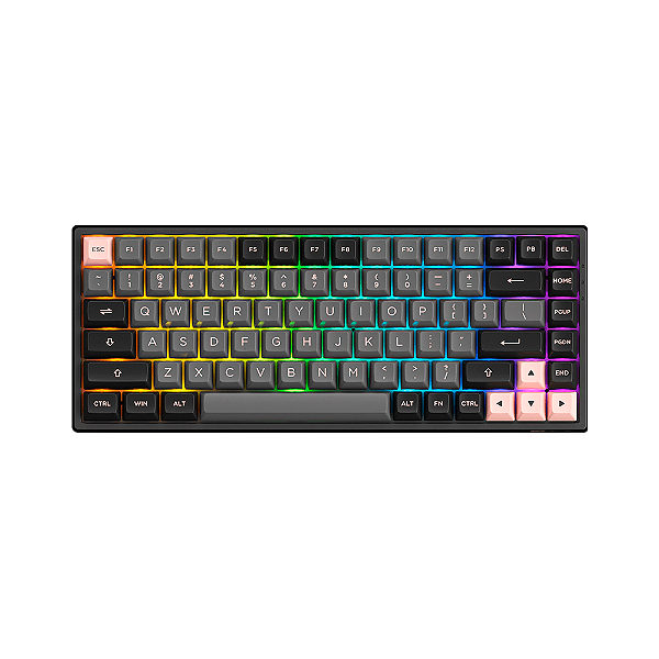 Teclado Akko 3084b Plus Black Pink Rgb Switch Jelly Pink