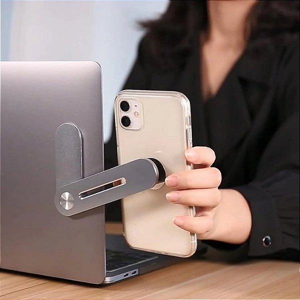Suporte de Celular para Notebook com Grip Magnético Gshield