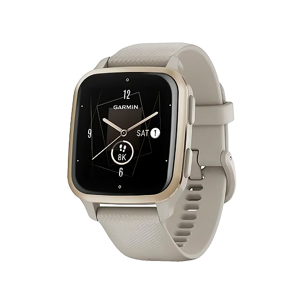 Relógio Smartwatch Garmin Venu Sq 2 Music GPS Creme Gold