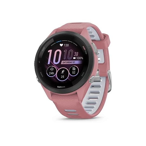 Relógio Garmin Forerunner 265S Music GPS Tela de AMOLED Rosa 42mm