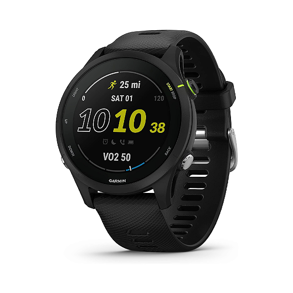 Relógio Garmin Forerunner 255 Music Com GPS Preto 46mm