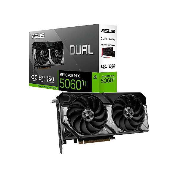 Placa de Vídeo Asus GeForce RTX 5060 TI 8GB Dual O8G NVIDIA GDDR7