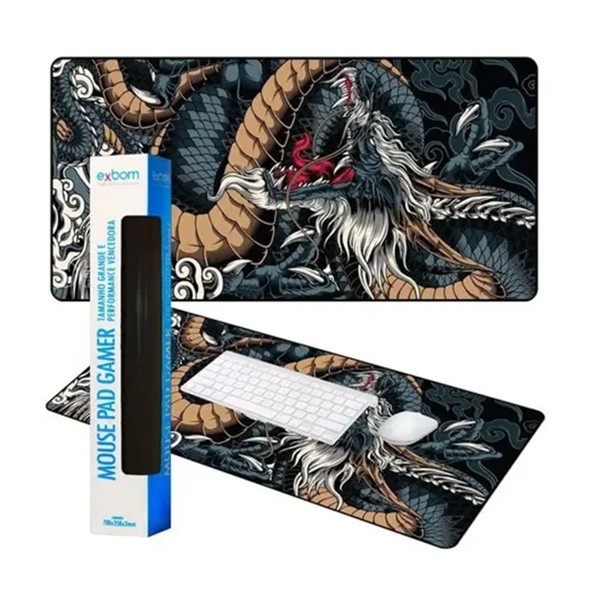 Mousepad Gamer Bi 70X30cm Vários modelos Exbom