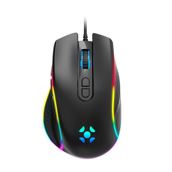 Mouse USB Gamer Fortrek Cruiser New Edition 12000 Dpi RGB Preto