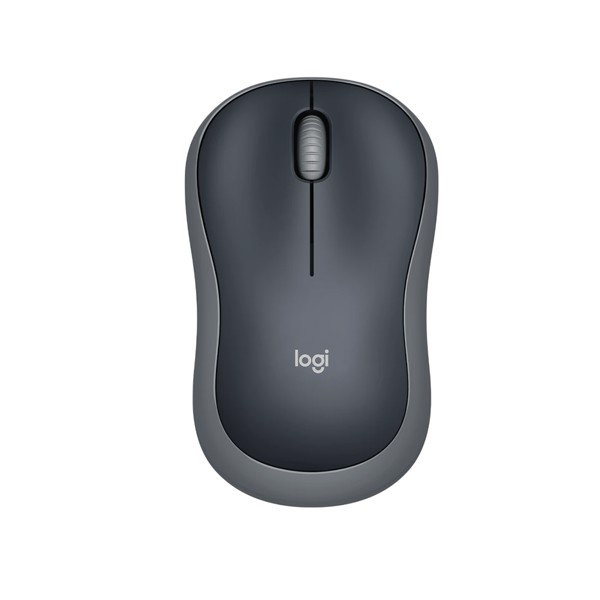 Mouse Sem Fio Logitech M185 USB Preto e Cinza - 910-002225