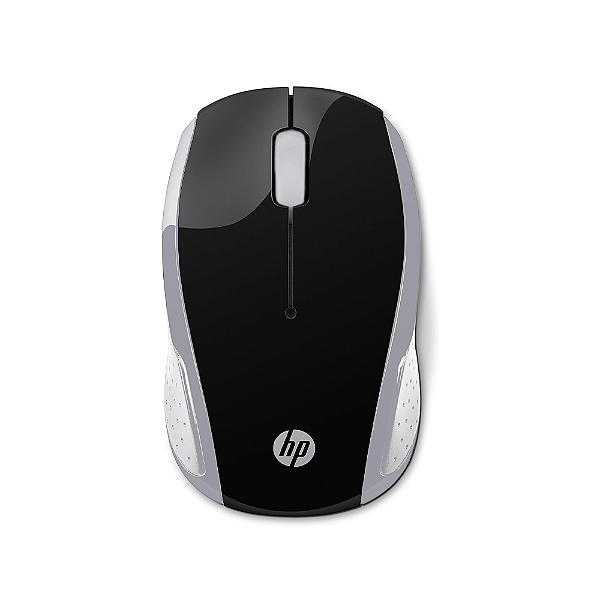 Mouse Sem Fio Hp 200 USB 2.4Ghz Prata e Preto