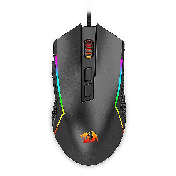 Mouse Gamer Redragon Trident Lite RGB 8000DPI M613-RGB Preto