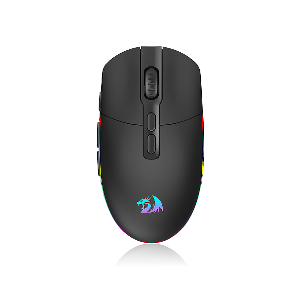 Mouse Gamer Redragon Sem Fio Invader Pro Preto M719-RGB-PRO