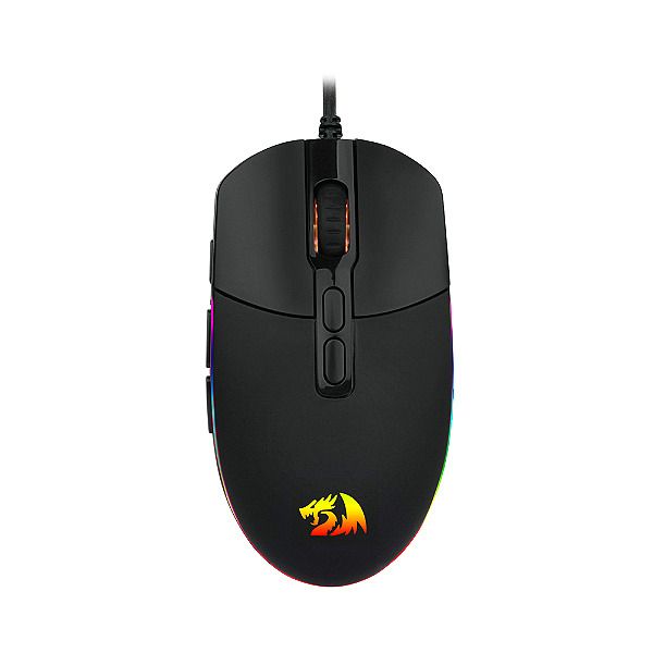 Mouse Gamer Redragon Invader Preto RGB M719-RGB