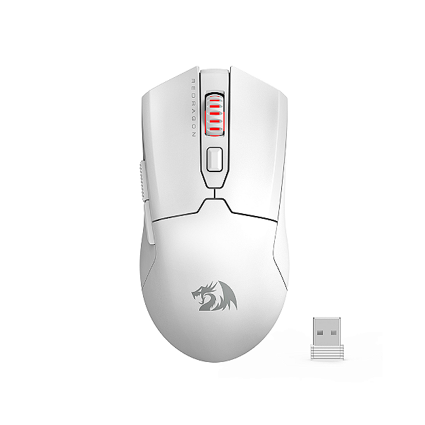 Mouse Gamer Redragon Fyzu Pro Wireless Sem Fio Branco