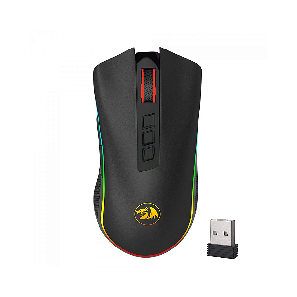Mouse Gamer Redragon Cobra Pro M711-Pro Wireless Sem Fio USB 2.4 Ghz