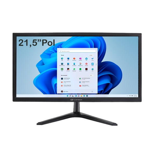 Monitor de 21.5" C3Tech Full HD (1920x1080) Vga/Hdmi Vesa - MR-215