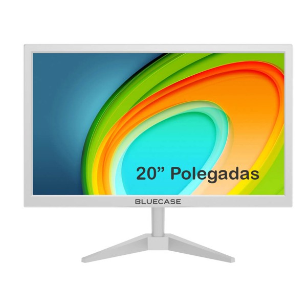 Monitor de 20" Bluecase HD 1600x900 75HZ Vga/Hdmi Vesa Branco - BM20K4HVWW