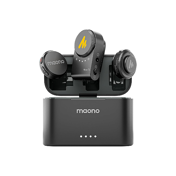 Microfone Lapela Sem Fio Maono Wave T5 Versão Câmera WM650 PA2