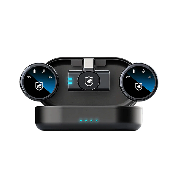 Microfone de Lapela Magnética Sem Fio com Redução de Ruído - Armor - Gshield