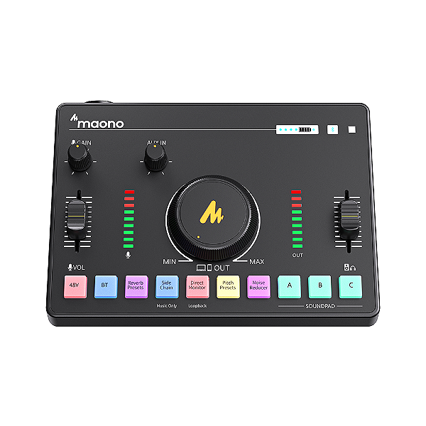 Mesa de Som Maono Caster C2 Neo Stream Deck