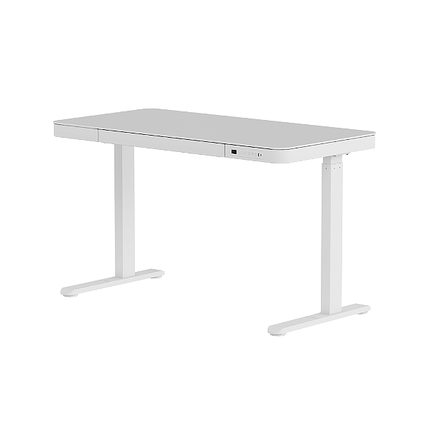 Mesa com Regulagem de Altura Eletrica Elements Musa Branca
