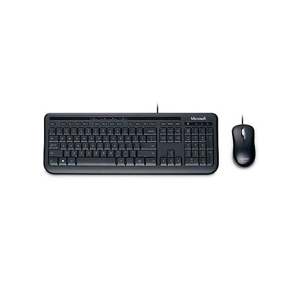Kit Teclado E Mouse Microsoft Wired Multimidia 600 Preto Usb