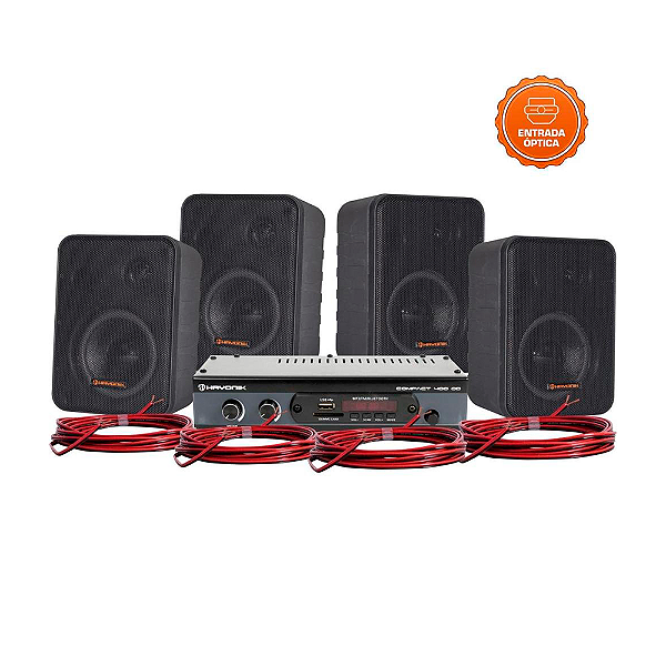 Kit Som para Ambiente Hayonik Ambience 4000 OD V2 Preto