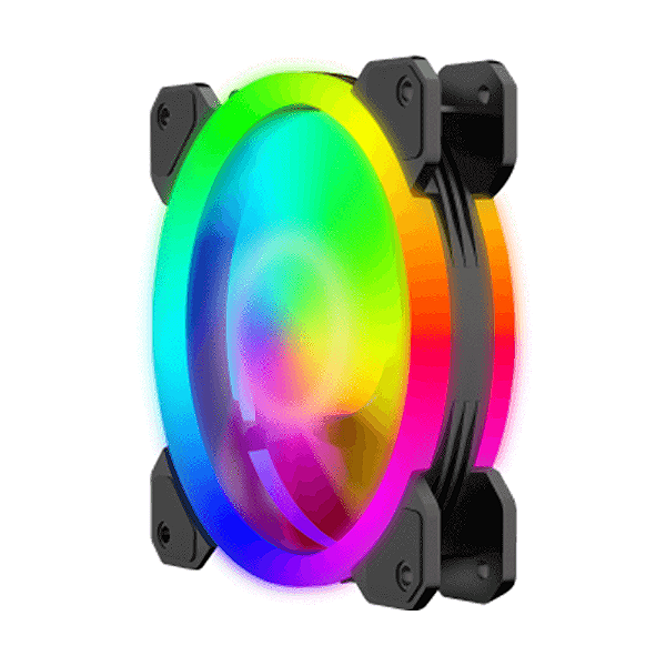 Kit Com 5 Fans 120x25mm T-Tgf515 T-Dagger Rgb Preto