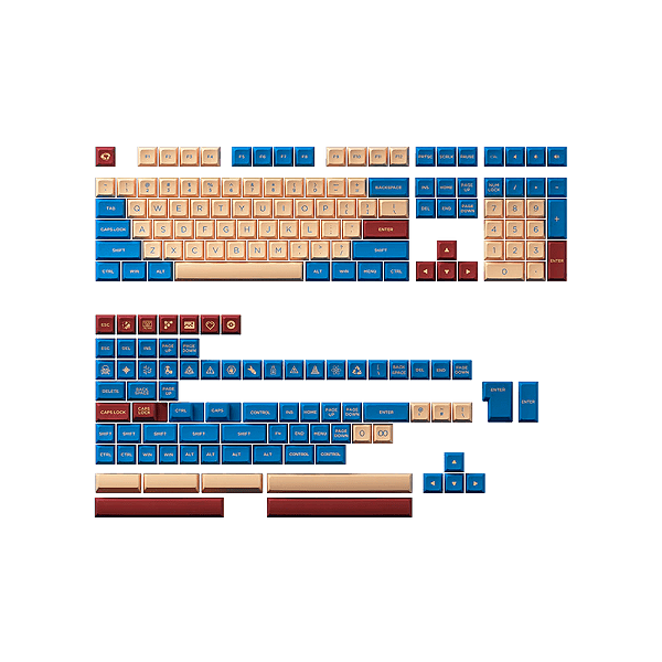 Keycaps Akko Palace Perfil Osa Double Shot Kit 187 Teclas