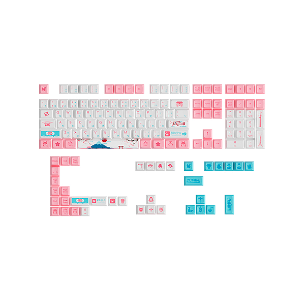 Keycaps Akko Osa Pbt Double Shot Kit 145 World Tour Tokyo R2