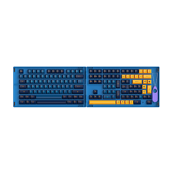 Keycaps Akko Asa  Pbt Double Shot Kit Com 199 Teclas Macaw
