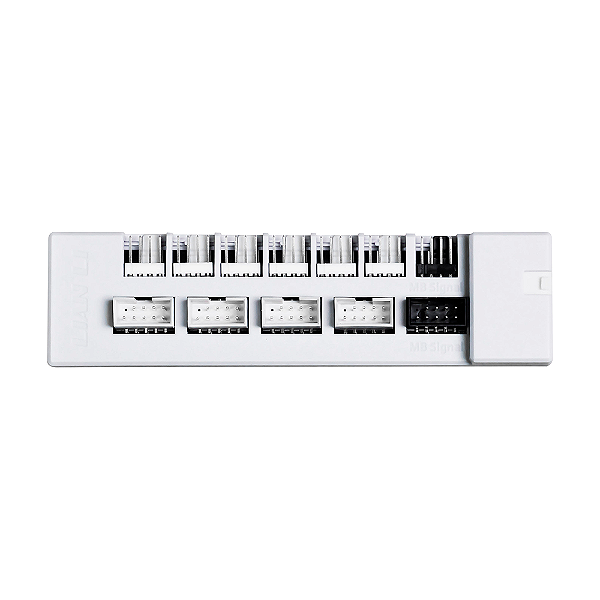 Hub USB e PWM Fans Lian Li Edge Para Fontes Gold Branco