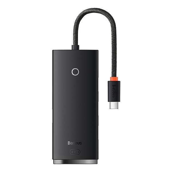 Hub USB Baseus Lite Series 4 Portas USB-C para 4x USB 3.0 25cm Preto