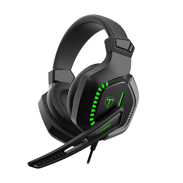Headset Gamer T-Dagger Eiger Preto T-RGH208