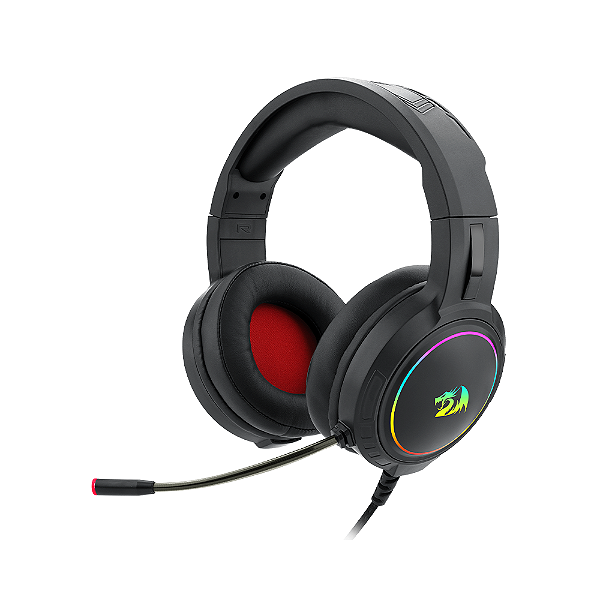 Headset Gamer Redragon Mento Preto RGB H270-RGB