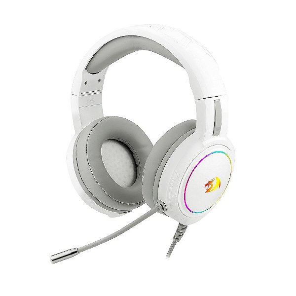 Headset Gamer Redragon Mento H270-W RGB Chroma Branco