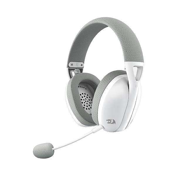 Headset Gamer Redragon Ire Pro Sem Fio Bluetooth Branco